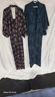 2 Vintage ICHIBAN Kimono Men’s L Made Japan Robe Wool Long • $45