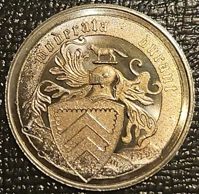$12.34 • Buy Seal Of Staunton Virginia Medal Va Coin Moderata Durant Token Founded 1732