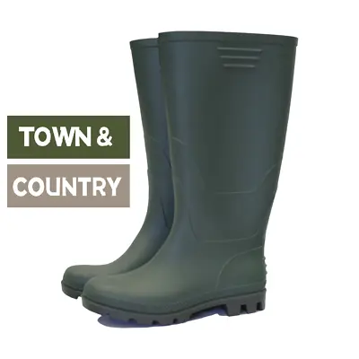 £4.99 • Buy Original Wellies Wellington PVC Full Length High Calf Rain Muck Boot Size 6 - 12