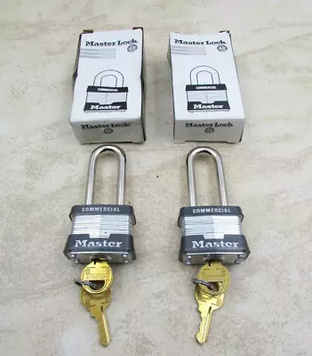 2 Pack Master Lock Company Commercial 3KALH Keyed Alike Padlock 2  Shackle NOS • $19.95