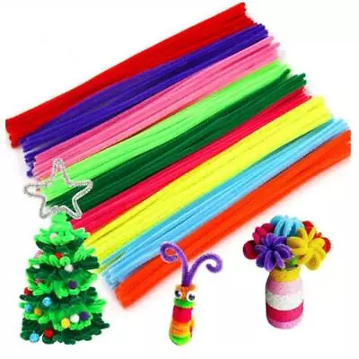 100pcs Chenille Stems Pipe Cleaners Children Educational Toys Handmade ColoA_wi • $8.86