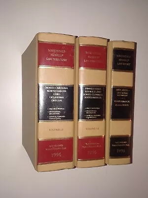 Martindale Hubbell Law Directory 1996 Volumes 13 And 14 And Digest Lot Of 3 VG+ • $45