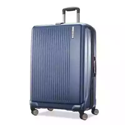 *NEW* Samsonite Amplitude Large Hardside Case In Navy Suitcase/Luggage • £129.99