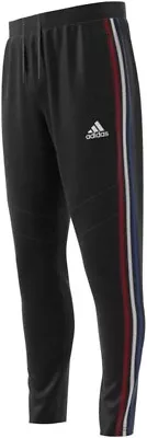 NWT Adidas Tiro 19 Training Pants Soccer Sweatpants Black Blue Size Men SMALL S • $20.99