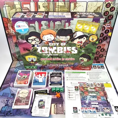 City Of Zombies Board Card Game Ultimate Edition Thinknoodle Games Complete • £18.95