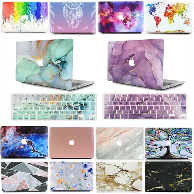 Marble Hard Case Shell +Keyboard Cover For MacBook Air Pro 11 13 14 15 16 Inch • £17.99