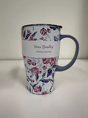 Vera Bradley Stainless Steel Travel Mug Hummingbird Ditsy • $26.99