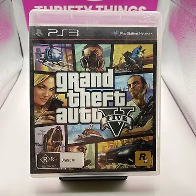 🇦🇺 Grand Theft Auto V 5 Five - Sony PlayStation 3 PS3 Game - PAL Manual & Map • $12.66