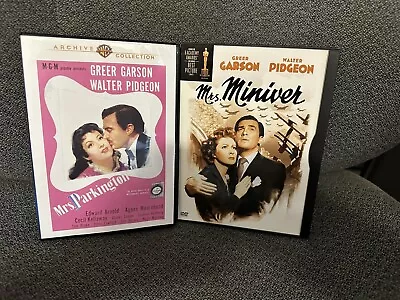 MRS. PARKINGTON + MRS. MINIVER  Greer Garson  Walter Pidgeon  2-Disc  DVD  USA • $13.95