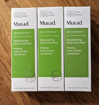 Full Size NIB Murad Replenishing Multi Acid Peel 100 Ml - 3.3 Oz AHA BHA • $25.72