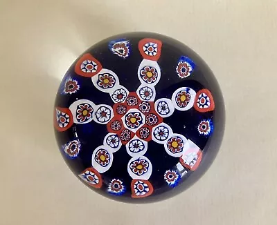 Vintage Liskeard Glass Paperweight Millefiori Canes • £19.95