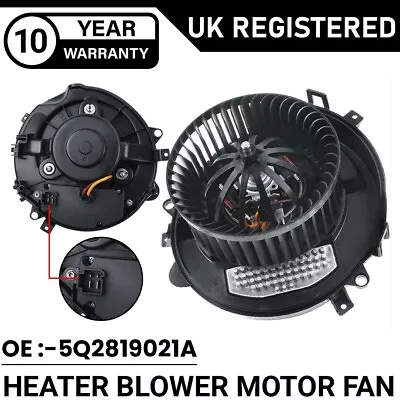 Heater Blower Motor Fan For Seat Leon 2012+ Seat Ateca Cupra Ateca 5q2819021b • £69.99