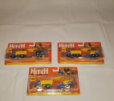 3 Pack Hitch N Haul Matchbox Tilt Tip MBX Cement Trailer Construction Zone H1235 • $19.95