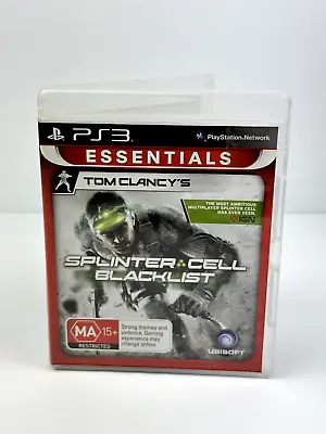 Tom Clancy's Splinter Cell Blacklist Sony (PS3 2013) Action + Manual Complete • $13.99