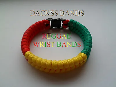  Bob Marley Reggae Music Hand Made 550 Paracord Wristband Bracelets Jamacia  • £6.39