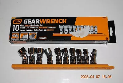 Gear-Wrench 80565 10-PC 6-pt 3/8  Drive Metric Flex Socket Set • $78.95