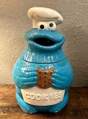 Vintage 1986 Chef Cookie Monster Cookie Jar Muppet's INC Cookies Has Chip Crack • $80