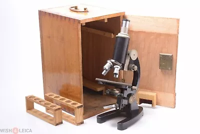 ✅ Veb Babelsberg Microscope W/ Meopta Pzo Leitz Leica Zeiss Lenses & Case • $574.20