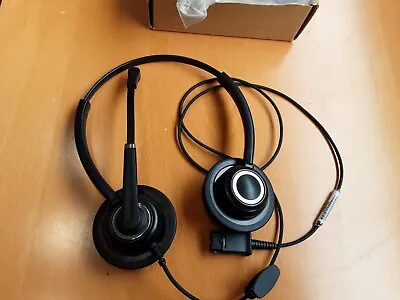 MKJ Telephone Headset Call Center Operator Monaural Headphone Customer With Mic • £10