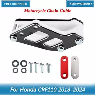 Rear Chain Guide Guard For HONDA CRF110F CRF110 2013-2024 Black Billet Aluminum • $69.99