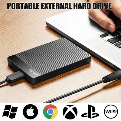 Portable External Hard Drive 500GB 750GB 1TB 2TB USB 3.0 HDD XBOX X S PS5 PS4 PC • £13.59
