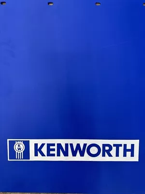 $89.99 • Buy Semi Truck Mud Flaps Kenworth 24x30 Blue White Logo (Pair)