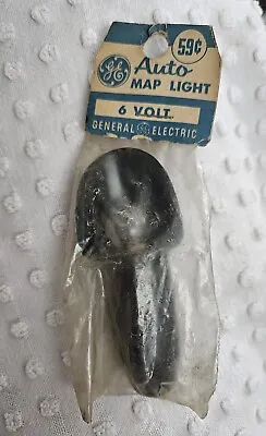 Vintage 6 Volt GE Auto Map Light Plug Into Dash Lighter. NOS • $10