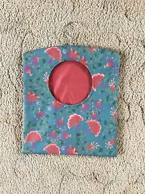 1 Of 2 Peg Bag Blue/Pink Hand Made Fully Lined Wooden Hanger Good QualityFabric • £5.50