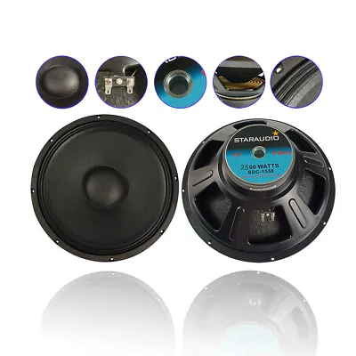 2P 15  Speaker Sub-woofers Replacement Audio Speaker Raw 8Ohm Woofers Bass 2500W • $106.63