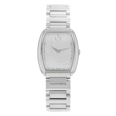 Movado Concerto White Mother Pearl Dial Steel Quartz Ladies Watch 0606547 • $343