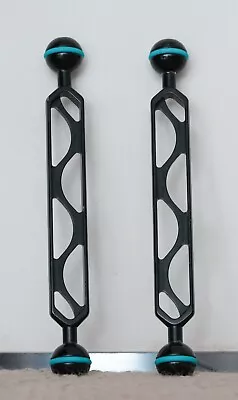 2x Nauticam 8 Inch Double Ball Arm 8” 200mm NA-72305 Aluminum 1” Ball Mount • $90