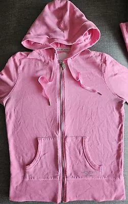 Victoria's Secret Full Zip Hoodie Bling Pink Women's Size Medium • $14.99