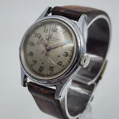 Vintage Fortis Fortissimo 17 Jewel Men's Bumper Automatic Steel Watch Military • $104.45