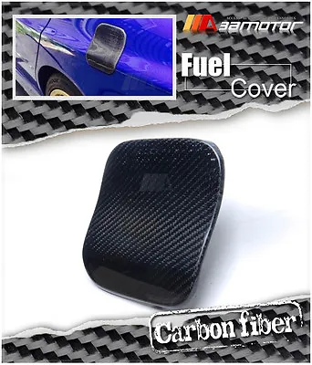 Carbon Fiber Gas Cap Fuel Door Cover Fit For Mitsubishi Evolution EVO 7 8 9 CT9A • $60