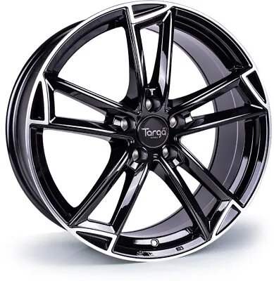 Alloy Wheels 18  Targa TG3 Black Polished Lip For VW Jetta [Mk4] 11-18 • $946.17