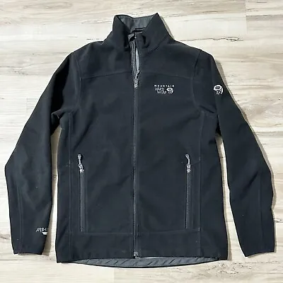 Mountain Hardwear Tech Jacket Airshield Elite Fleece Softshell Sz Small Black • $44