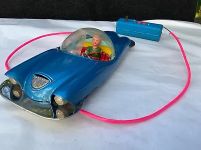 Vintage Battery Operated FUTURISTIC ROADSTER LINE MAR JAPAN Rare Needs Repairs • $165