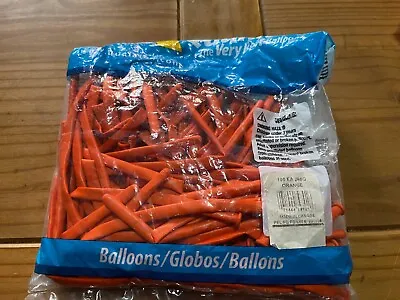 80 X  260 Orange Modelling Latex Balloon Bundle Air Qualatex Party Decor • $3.67