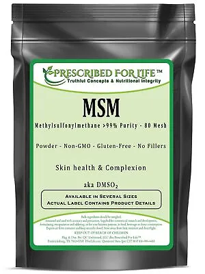 MSM - Methylsulfonylmethane Powder 99%+ Purity - 80 Mesh 1 Kg • $47.99