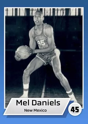 Custom Novelty Basketball Card Mel Daniels New Mexico (Blank Back) • $7.99