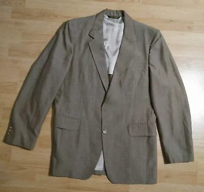 Curlee 3 Pc Suit Mens 2 Button Jacket Vest Pants Vintage Disco BrownishRedGrey  • $13.50