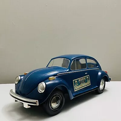 Vintage 1973 VW Volkswagen Beetle Bug Blue Car Jim Beam Whiskey Decanter EMPTY • $89.99