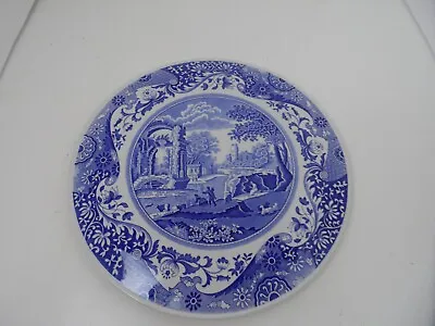 Rare Spode Blue Italian Raised Cake/Cheese Platter 11.5  Blue White Cake - EC • $29.99