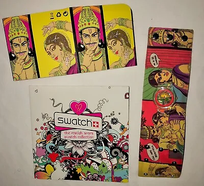 Swatch Watch Charmingly Beautiful By Manish Arora W/Pamphlet NO BOX Fun! • $45