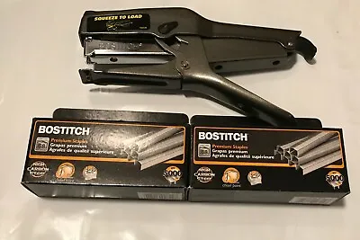 Bostitch B8 Heavy Duty Plier Stapler W/ 2 Boxes Of 3/8  Staples (2-45 Sheets) • $44.99