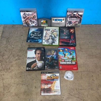 $53.98 • Buy Ps2 Ps3 Wii Xbox360 Famicom Game Software Set Mario Pikachu Monsterhunter Etc JP