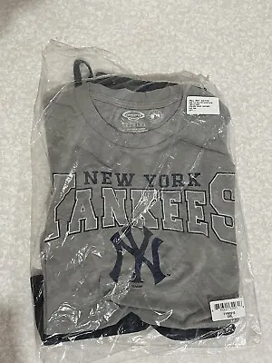 Concepts Sport New York Yankees Pajamas Shirt + Pants Adult Small MLB Gray/Blue • $52