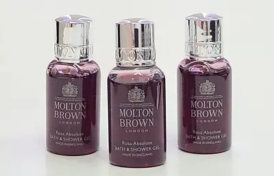 Molton Brown Bath & Shower Gel ROSA ABSOLUTE Travel Size 30ml Set Of 3 • $18.99