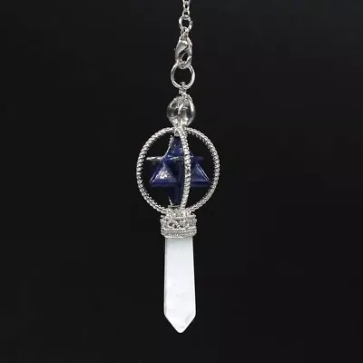 Merkaba Crystal Gemstone Pendulum • £13.78