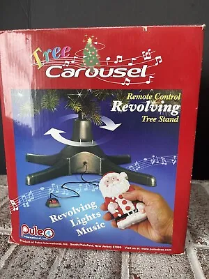 Puleo Vintage Remote Control Revolving Tree Carousel Stand Lights - No Music • $35